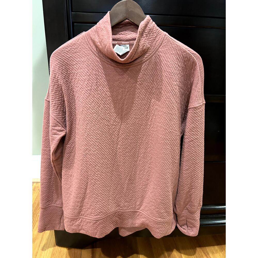 RBX Overlook Jacquard Mock Neck Sweatshirt Size M Comfy Style
